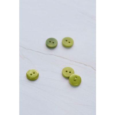 2-hole Corozo Button 11 mm-Lime