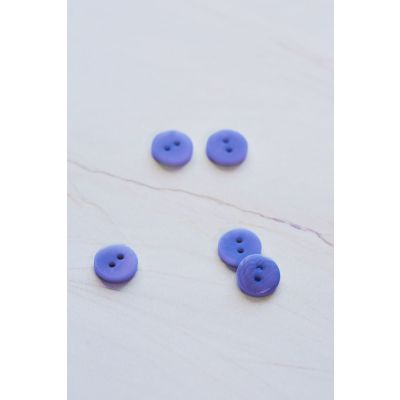 2-hole Corozo Button 11 mm-Violet Blue