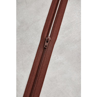 meetMILK coil zipper, 18 cm - Pecan