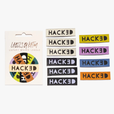 HACKED - woven label