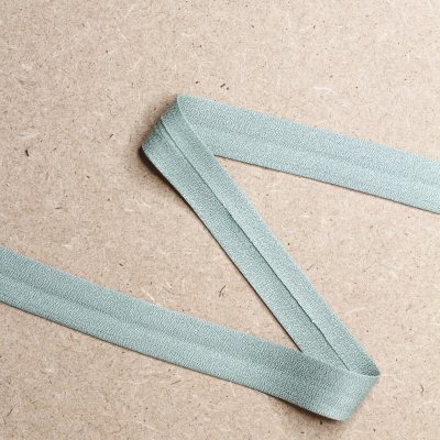 Leia Crepe Bias Tape 18 mm - Sage Green