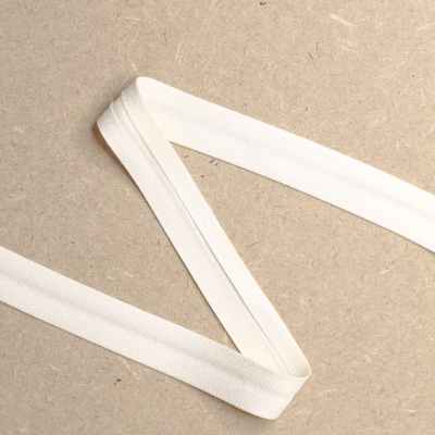 Leia Crepe Bias Tape 18 mm - Creamy White