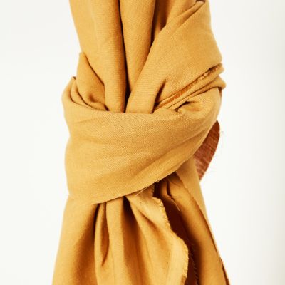 Nisa Softened Linen - Dry Mustard