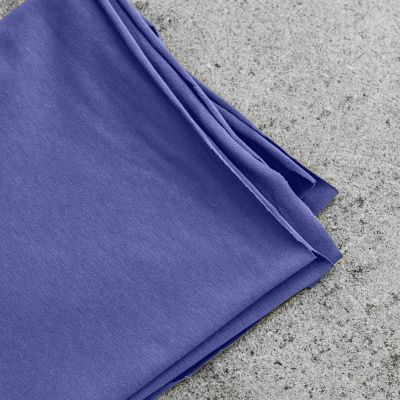 Organic Single Stretch Jersey - Violet Blue