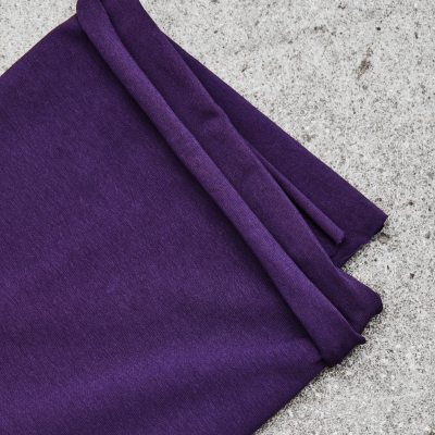 Organic Single Stretch Jersey - Plum