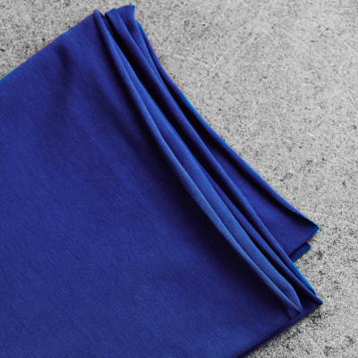 Organic Single Stretch Jersey - Cobalt Blue