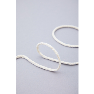 Round Cotton Cord, 5 mm-Natural