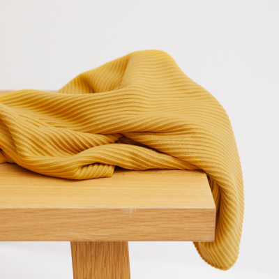 Self-stripe Ottoman Knit - Amber