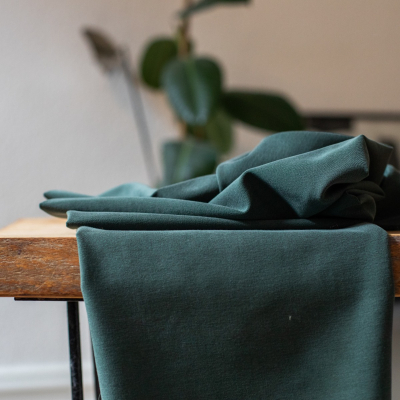 REMNANT  110x130 // Soft Stretch Twill - Deep Green