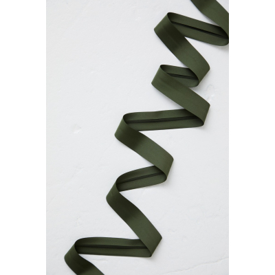 REMNANT  150 cm // Thelma Bias Tape, 25 mm - Green Khaki