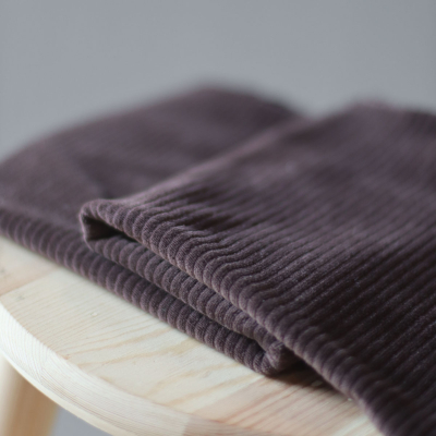 Mind the Maker – Organic Brushed Jacquard Knit – About a Dot – Black/White  - Stonemountain & Daughter Fabrics